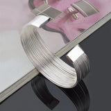 925 Silver Line Bracelet&Bangle For Women Jewelry Gift