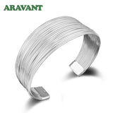 925 Silver Line Bracelet&Bangle For Women Jewelry Gift