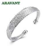 925 Silver Line Cuff Bracelets for Women