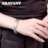 925 Silver Line Cuff Bracelets for Women