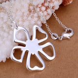 925 Silver Multi Pendant Necklace Key Cross Round Heart Party Gift