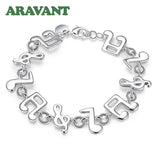 925 Silver Musical Charm Bracelet for Women