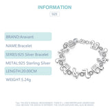 925 Silver Musical Charm Bracelet for Women