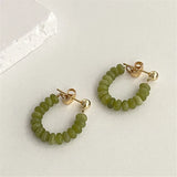 925 Silver Peridot Stud Earrings Minimalist Versatile Jewelry