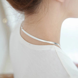 925 Silver 4MM Snake Chain Necklace Men & Women Couple Sterling Silver Jewelry