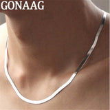 925 Silver Necklace 4MM Snake Chain Men & Women Couple Sterling Silver Jewelry
