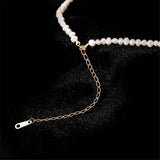 925 Silver Necklace Freshwater Pearls Jewelry Vintage Chocker Kolye