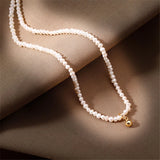 925 Silver Necklace Freshwater Pearls Jewelry Vintage Chocker Kolye