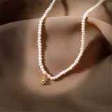 925 Silver Necklace Freshwater Pearls Jewelry Vintage Chocker Kolye