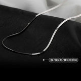 925 Silver Necklace Women's Short Clavicle Blade Chain Necklace