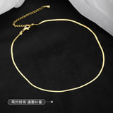 925 Silver Necklace Women's Short Clavicle Blade Chain Necklace