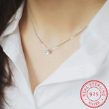 925 Silver Necklace Pendant 1.0ct D Moissanite Pass Diamond Test