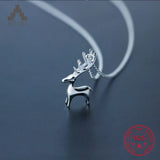 925 Silver Sweet Fawn Necklace Short Chain