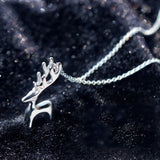 925 Silver Sweet Fawn Necklace Short Chain