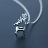 925 Silver Sweet Fawn Necklace Short Chain
