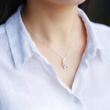 925 Silver Sweet Fawn Necklace Short Chain