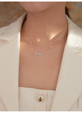 925 Silver Love Pendant Necklace for Women