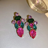 925 Silver Needle Exaggerated Earrings