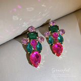 925 Silver Needle Exaggerated Earrings