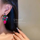 925 Silver Needle Exaggerated Earrings