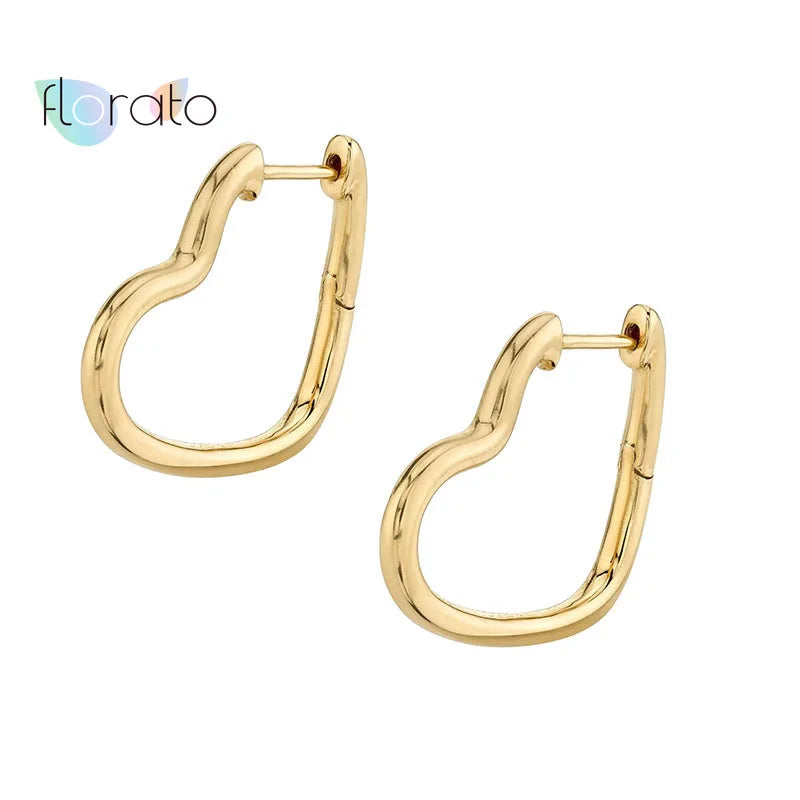 925 Silver Needle Hoop Earrings Crystal Huggie Earrings for Women