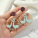925 Silver Needle Macaron Stud Earring 4pcs
