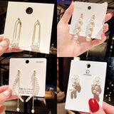 925 Silver Needle Pearl Earrings High-end Fairy Ear Studs