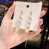 925 Silver Needle Pearl Earrings High-end Fairy Ear Studs