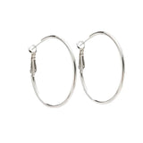 925 Silver Needle Round Earrings Female Exaggerate Personality Ins Ear Studs