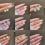 925 Silver Needle Small Fragrant Wind Pearl Earrings