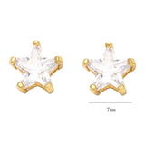 925 Silver Star Heart Earrings Mini Flowers Turquoise Stud Jewelry Gift