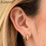 925 Silver Needle Small Hoop Earrings for Women