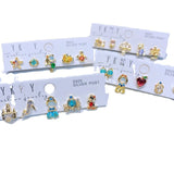 925 Silver Needles Princess Stud Earring Zircon Crystal Jewelry Gift