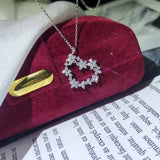 925 Silver Bride Wedding Zircon Necklace Set