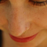 925 Silver Nose Ring Filled Piercing Jewelry Charm Septum Hoop
