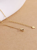 925 Silver Zircon Pendant Necklace Gift For Girlfriend