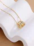 925 Silver Zircon Pendant Necklace Gift For Girlfriend