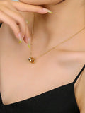 925 Silver Zircon Pendant Necklace Gift For Girlfriend