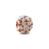 925 Silver Christmas Winter Rose Star Snowflake DIY Women Fine Bead
