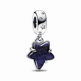 925 Silver Reindeer Snowflake DIY Bead Fit Charms Bracelet