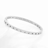 925 Silver Pentagram Bracelet Titanium Steel 58MM