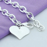 925 Heart Charm Bracelet for Her