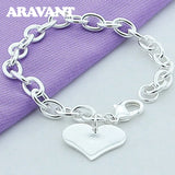 925 Heart Charm Bracelet for Her
