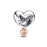 925 Silver Heart Pendant Family Daug...
