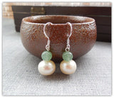 925 Silver Freshwater Pearl Crystal Hypoallergenic Earrings