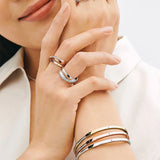 925 Silver Pan Bracelet Bright Crown Wish Bone Fit European Charm Bracelets