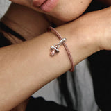 925 Silver Pave Star Hot Air Balloon Charms for Women DIY Bracelet
