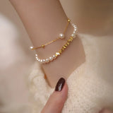 925 Silver Pearl Bracelet for Women Hand Jewelry Accessories