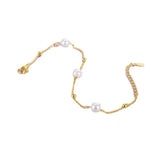 925 Silver Pearl Bracelet for Women Hand Jewelry Accessories
