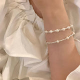 925 Silver Pearl Bracelet for Women Elegant Hand Jewelry